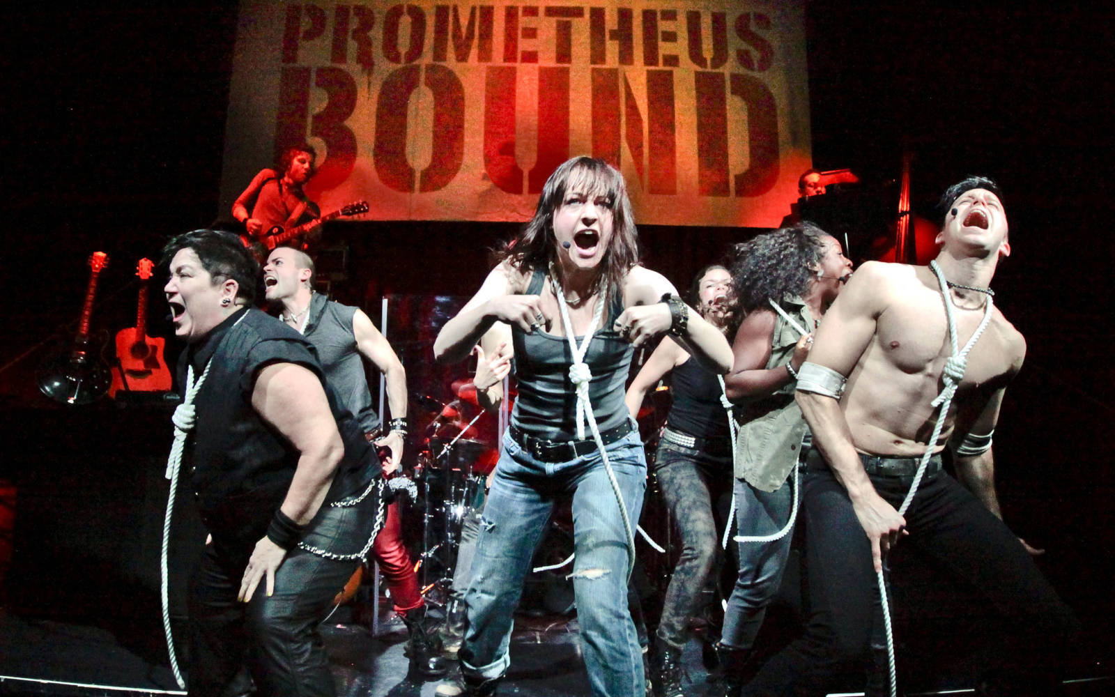 The cast of Prometheus Bound.